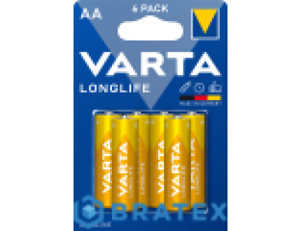 6  Varta Longlife LR03/AA (Blister